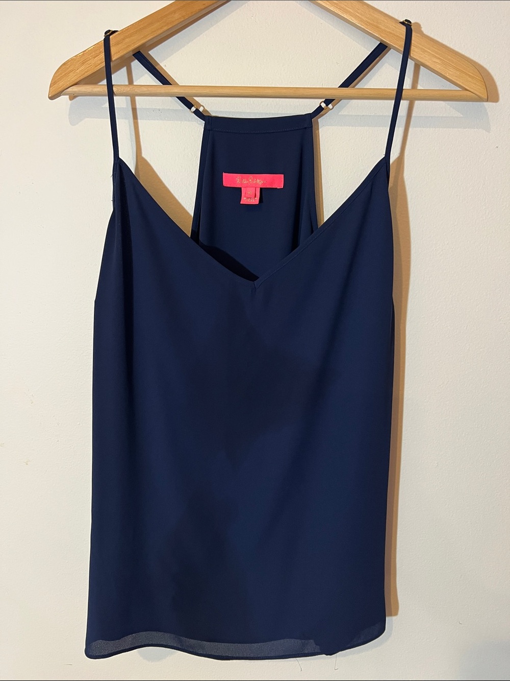 Lilly Pulitzer Navy Spaghetti-Strap V-Neck Cami